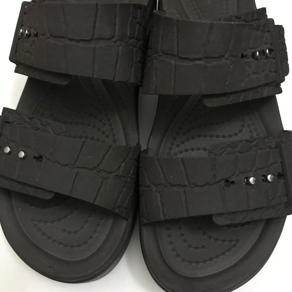 Crocs Women’s Platform Sandals Brown Color Size 9 - Picture 3 of 15